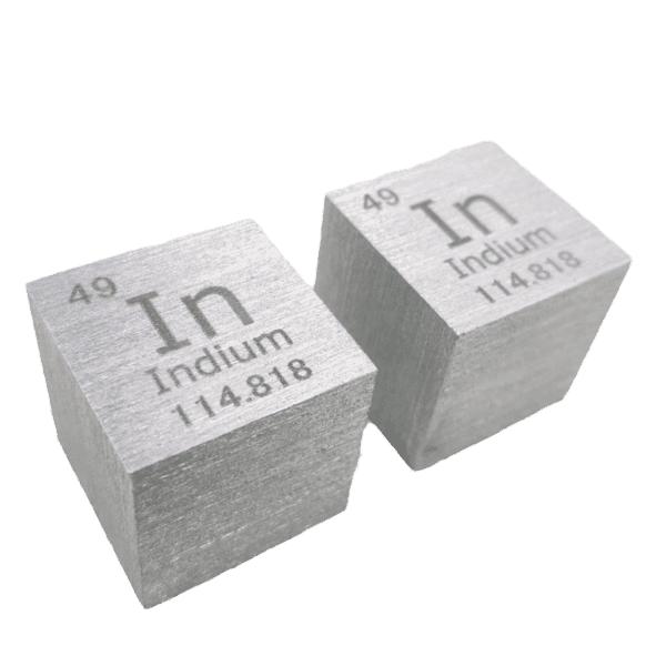 25.4mm Indium Metal Cube Element Collection