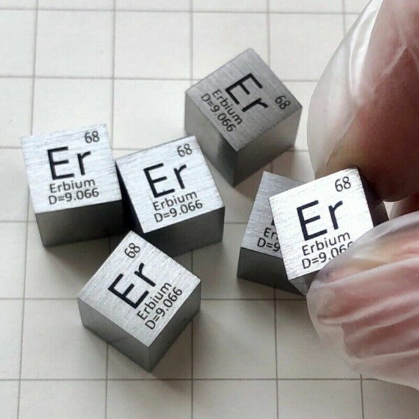 Erbium Metal Cube 10mm 99.9% High Purity - Image 4