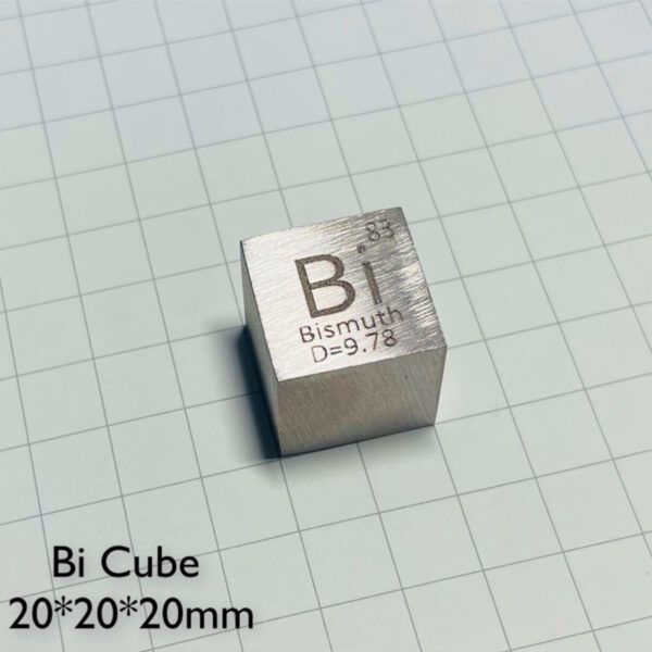 20mm Bismuth Cube 99.99%  Pure Bi Metal - Image 3