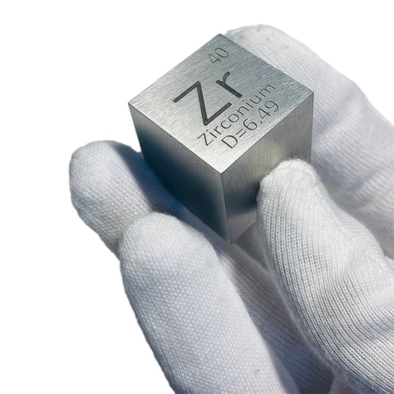 1 Inch Cube of Zirconium - LJQMETAL