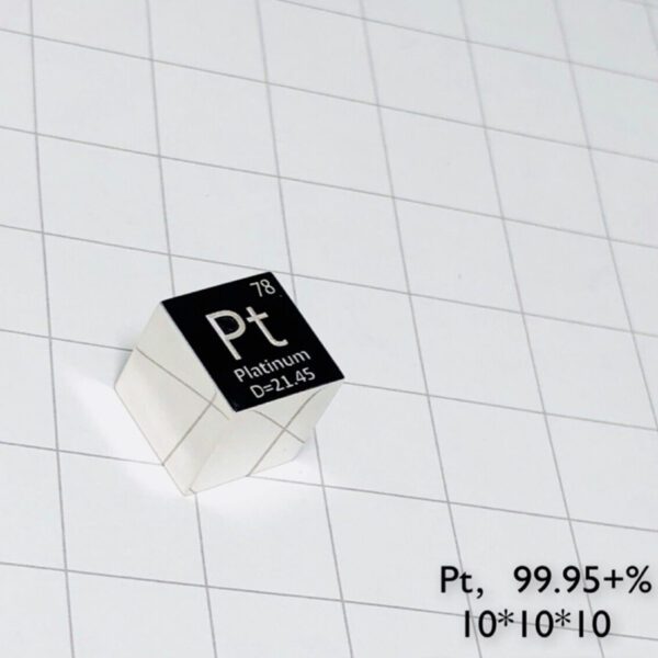 10mm Element Cube of Platinum Pt 99.95% - Image 2