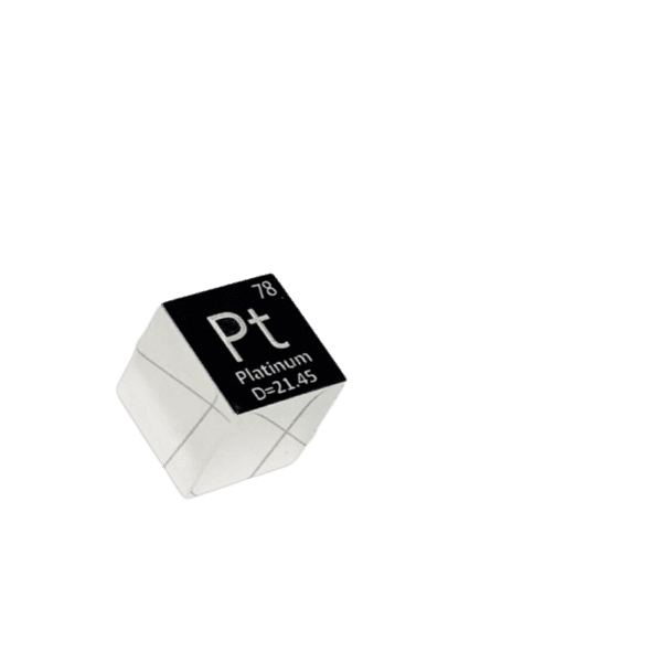 10mm Element Cube of Platinum Pt 99.95%