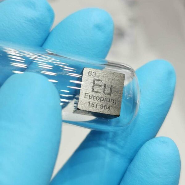 10mm Element Cube of Europium Eu - Image 2