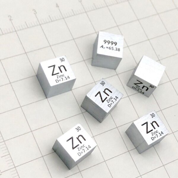 1cm cube of zinc 99.99% pure zinc - Image 2