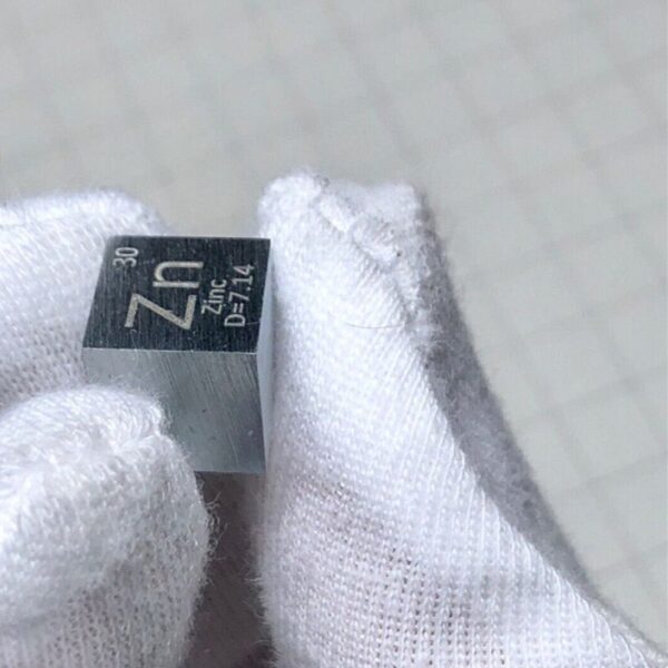 1cm cube of zinc 99.99% pure zinc - Image 3