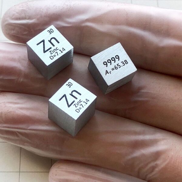 1cm cube of zinc 99.99% pure zinc - Image 5