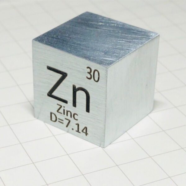 1 Inch Cube of Zinc 99.99% Pure Zn - Image 3