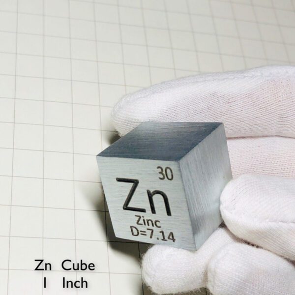 1 Inch Cube of Zinc 99.99% Pure Zn - Image 4