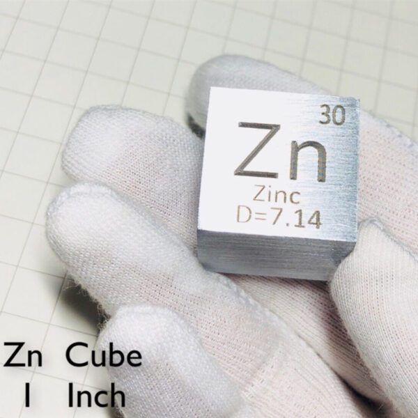 1 Inch Cube of Zinc 99.99% Pure Zn - Image 5