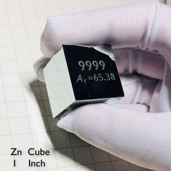 1 inch zinc cube mirror polished - Image 2