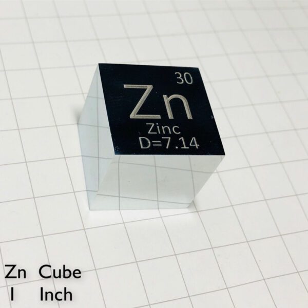 1 inch zinc cube mirror polished - Image 4