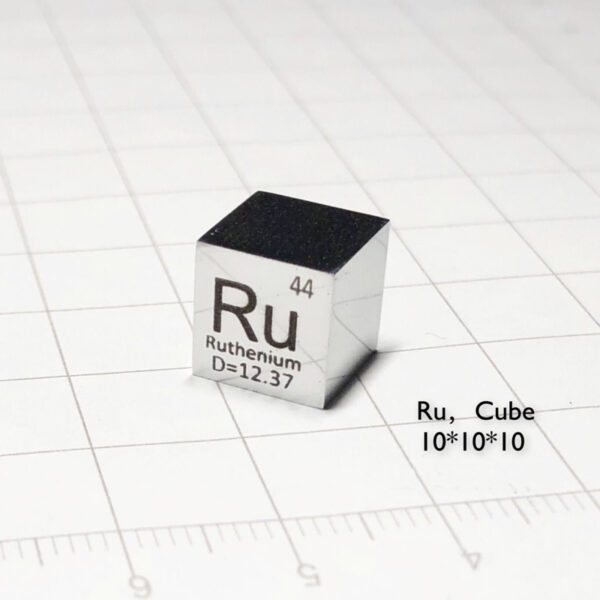 10mm Element Cube of Ruthenium - Image 2