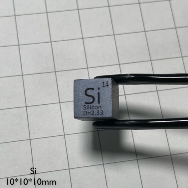 10mm Element Cube of Silicon Si - Image 2