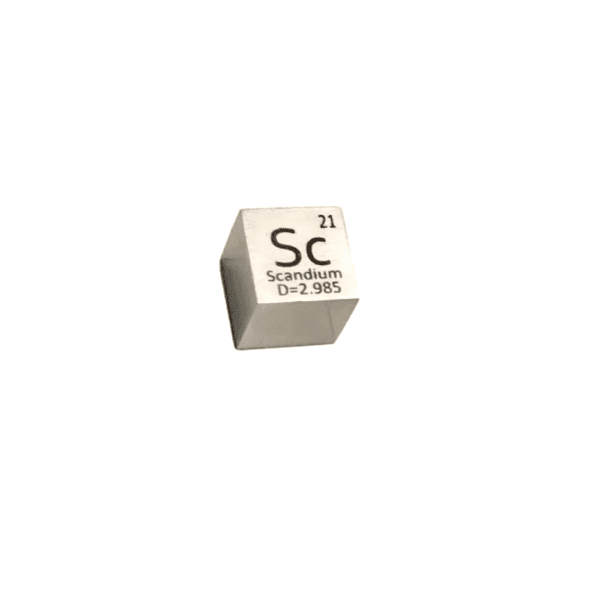 10mm Scandium Cube Rare Earth Metal Sc 99.95%