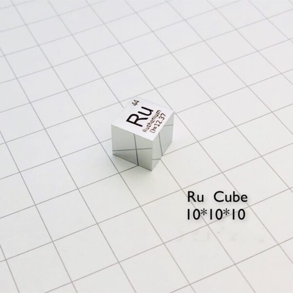 10mm Element Cube of Ruthenium - Image 3