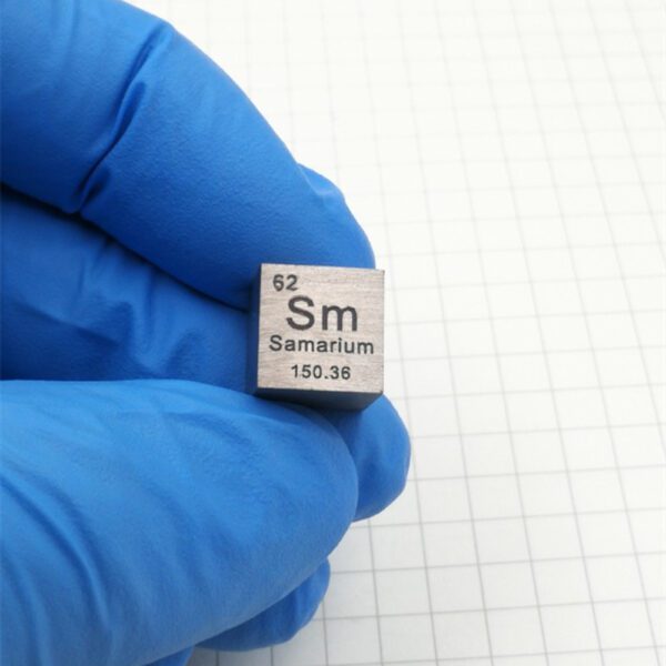 Samarium element cube 10mm 99.9% pure Sm - Image 3