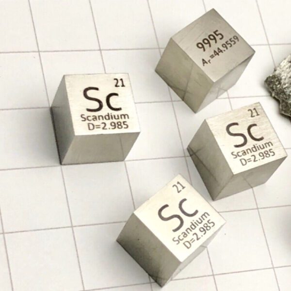 10mm Scandium Cube Rare Earth Metal Sc 99.95% - Image 2