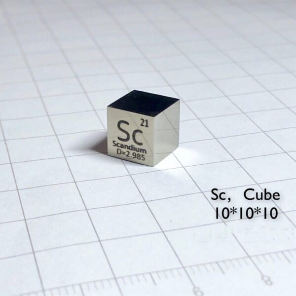 10mm Mirror Scandium Sc Metal Cube - Image 2