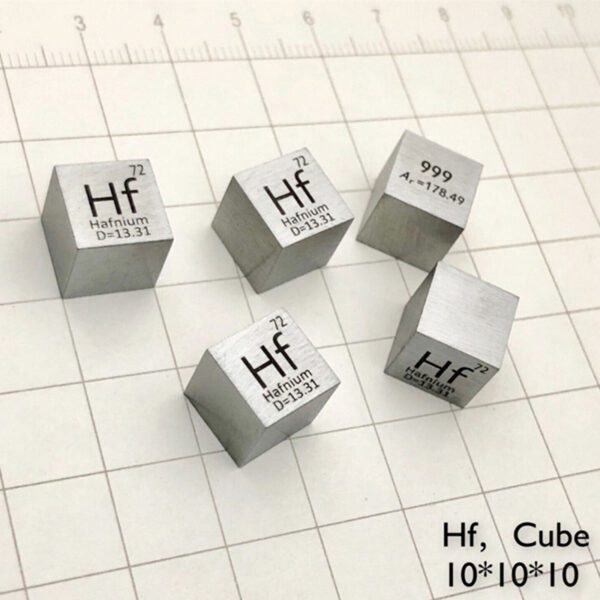 10mm Element Cube of Hafnium - Image 2