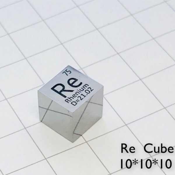 10mm Element Cube of Rhenium - Image 2