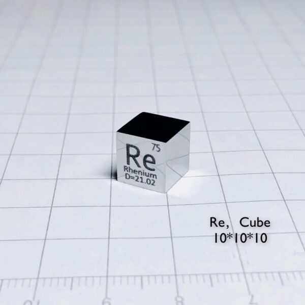 10mm Element Cube of Rhenium - Image 3