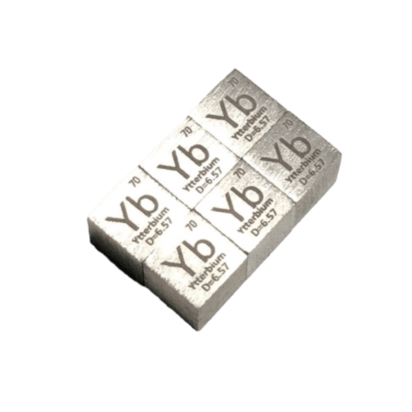 10mm Element Cube of Ytterbium