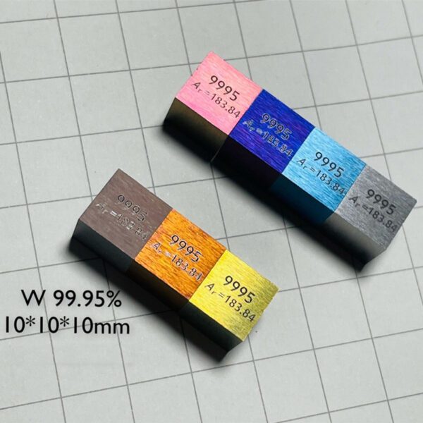 7pcs Tungsten Cube Colored W Element Blocks for Collection Hobbies Desktop Exhibition - Image 4