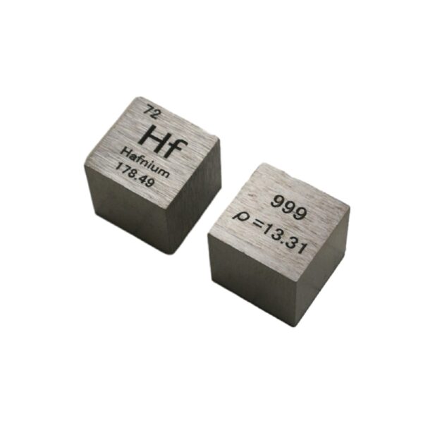 10mm Hafnium Metal Cube 99.9% Pure Hf Element for Collection Hobbies Desk Display