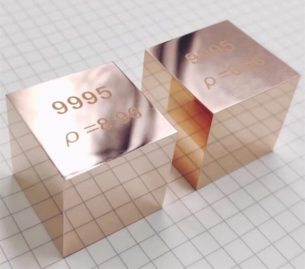 25.4mm Mirror Copper Cubic Element Periodic Phenotype Engraving Cu 99.95% - Image 2