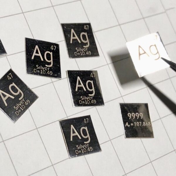 10 * 10 * 0.15mm Metal Silver Square Plate Carving Element Periodic Phenotype High-purity Ag 99.99% - Image 4