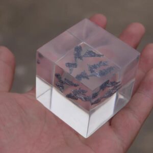 50mm Resin Poured Cubic Vanadium Branch High-purity V 99.9%
