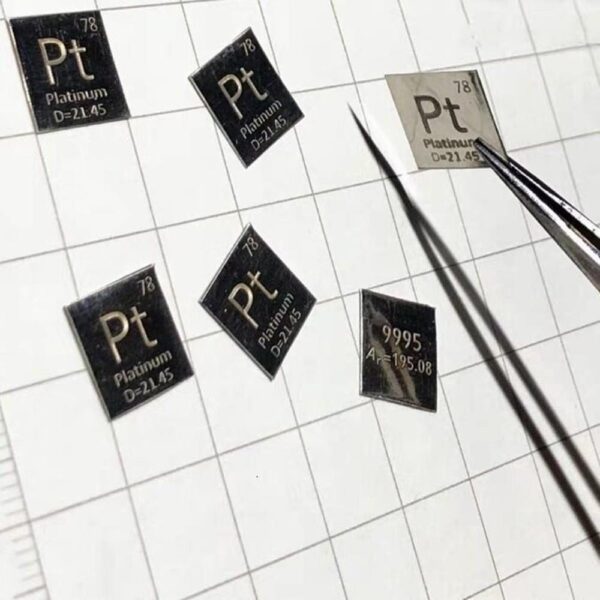 10 * 10 * 0.1mm Metal Platinum Square Plate Carving Element Periodic Phenotype High-purity Pt 99.95% - Image 3