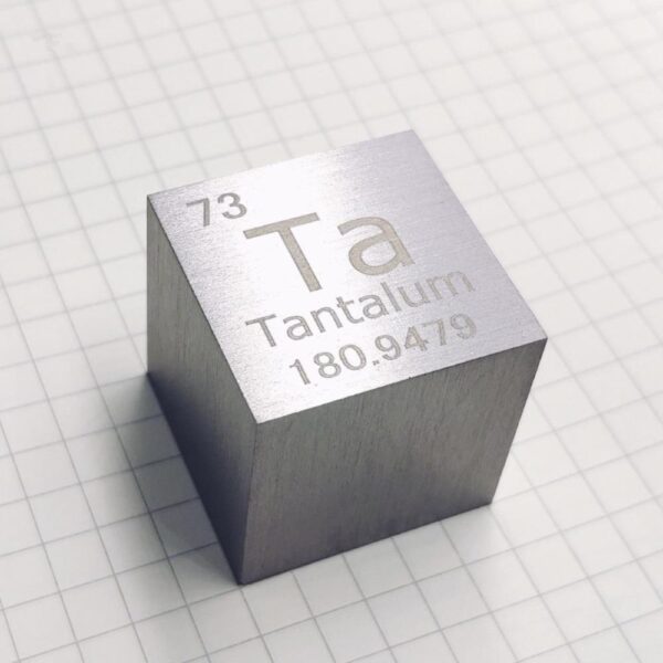 25.4mm Metal Tantalum Cubic Element Periodic Phenotype High-purity Ta 99.9%