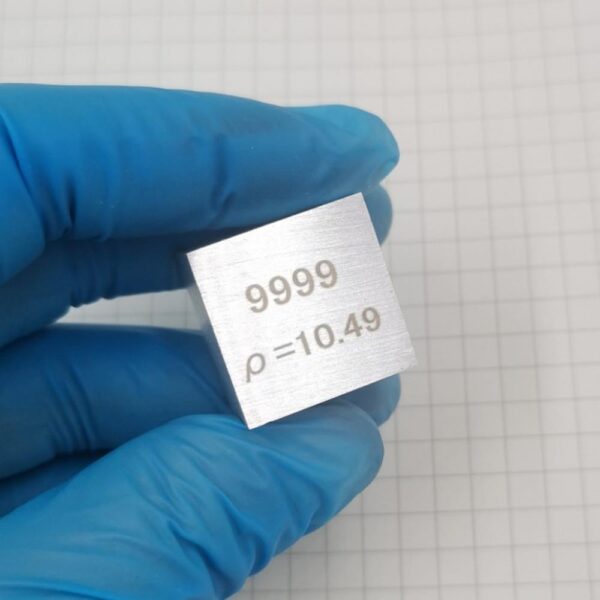 2cm Metallic Silver Cubic Element Periodic Phenotype High-purity Ag ≥ 99.9% - Image 3