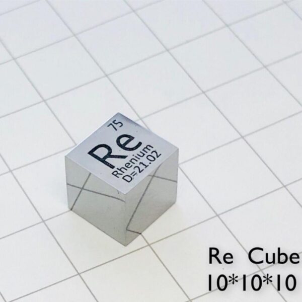 1cm Mirror Rhenium Cubic Element Periodic Phenotype High-purity Re 99.99% - Image 2