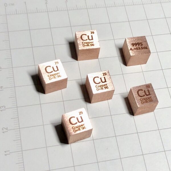 10mm Copper Cubic Periodic Phenotype Cubic Cu 99.95% - Image 3