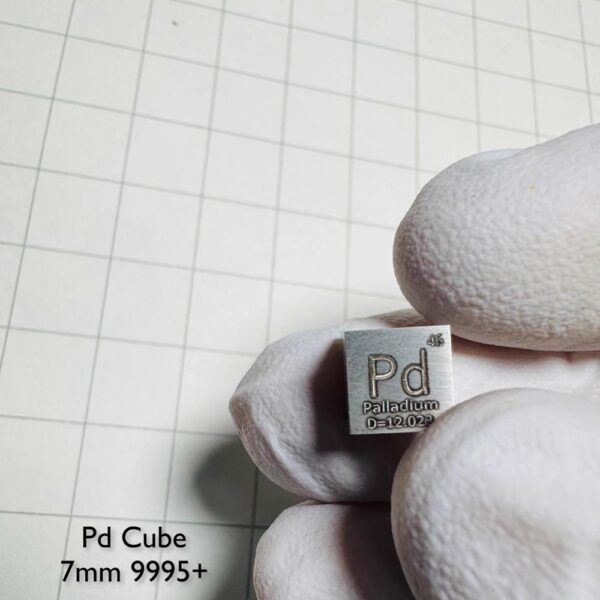 7mm Metal Palladium Cubic Element Periodic Phenotype High-purity Pd 99.95%