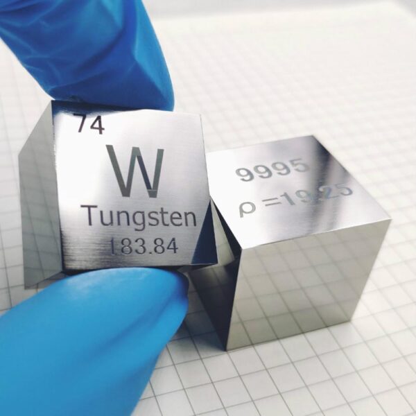 10mm Mirror Polished Tungsten Cubic Element Periodic Phenotype High-purity W 99.95%