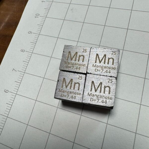 Defective 1cm Metal Manganese Cubic Element Periodic Phenotype High-purity Mn 99.7%