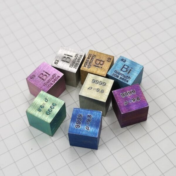 Colorful Color 10mm Element Periodic Phenotype Metal Bismuth Cubic High-purity Bi 99.99% - Image 2