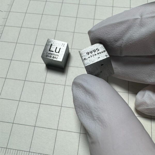 Defective 1cm Metal Lutetium Cubic Element Periodic Phenotype High-purity Lu 99.95% - Image 3