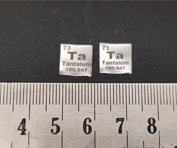 10 * 10 * 0.1mm Metal Tantalum Square Plate Engraved with High-purity Ta 99.9% - Image 3