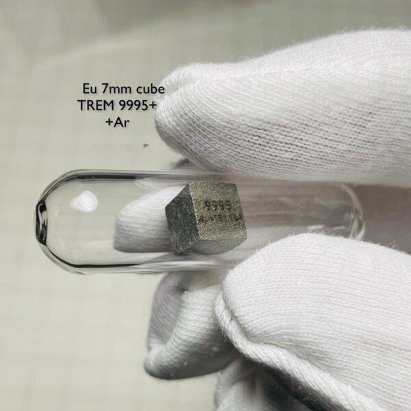 7mm Argon Gas Filled Glass Sealed Europium Cubic Element Periodic Phenotype Eu 99.95% - Image 4