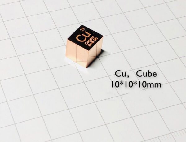 10mm Mirror Copper Cubic Periodic Phenotype Cubic Cu 99.95% - Image 4