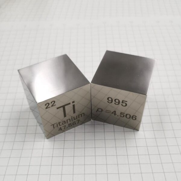 25.4mm Mirror Polished Titanium Cubic Element Periodic Phenotype High-purity Ti ≥ 99.5% - Image 2