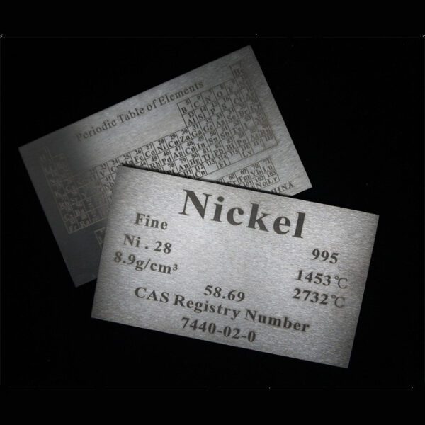 Nickel Periodic Phenotype Element Plate 5 * 60 * 100mm, Ni ≥ 99.5% - Image 3