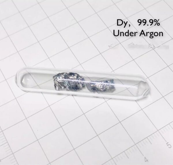 2g Argon Gas Protection Glass Sealed Dysprosium Block High-purity Dy 99.9% - Image 2