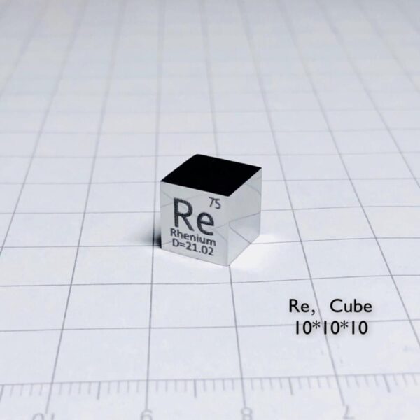 1cm Mirror Rhenium Cubic Element Periodic Phenotype High-purity Re 99.99% - Image 3