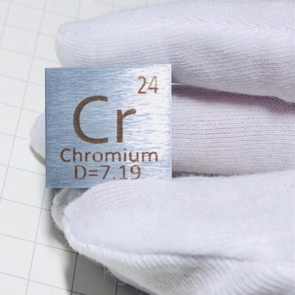 2.54cm Metal Chromium Cubic Element Periodic Phenotype High-purity Cr 99.7%