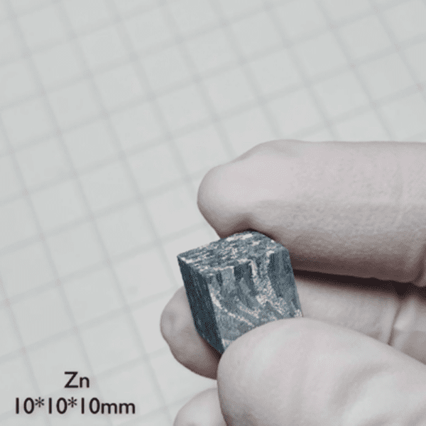 1cm Metallographic Zinc Cube Zn 99.99% - Image 3